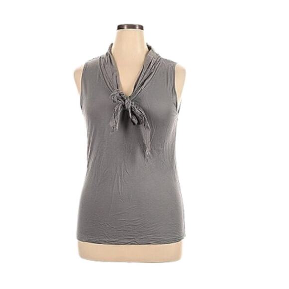 LOFT Tops - LOFT Sleeveless Top Tie Neck Soft Rayon and Tancel Blend Layering Piece Size XL